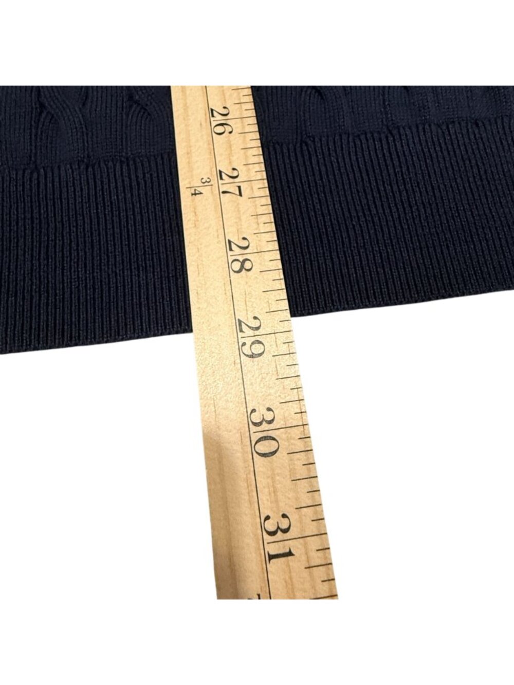J.Crew Men's Navy Cable-Knit Crewneck Sweater XL 100% Cotton Style #BV493 - Picture 10 of 14